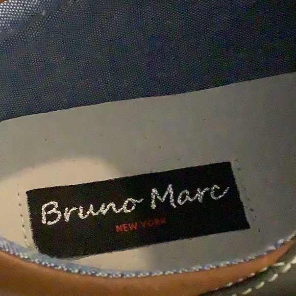 NWT Bruno Marc men’s size 9.5 gray Riviera laced shoes. See pictures.  Classy. - Picture 3 of 7